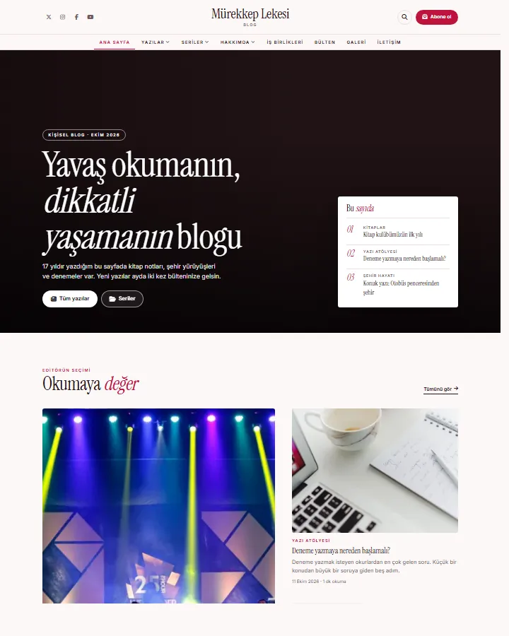 Tema 24 – Dergi tasarım önizlemesi